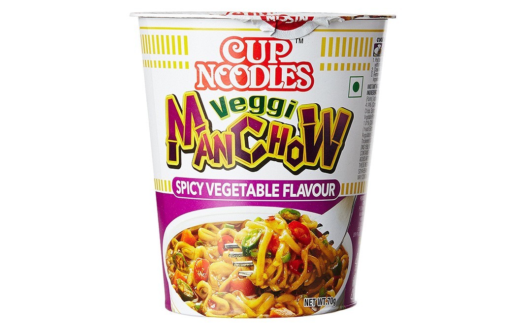 Cup Noodles Veggi Manchow Spicy Vegetable Flavour   Tub  70 grams